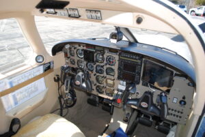 This is the Piper Archer’s cockpit. PHOTO/Scott Smith