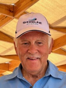 Allen Snyder wears his Shoreline Aviation cap during his trip along the Nile River. Photo courtesy of Allen Snyder