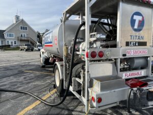 Shoreline Aviation’s jet fuel truck is used by the line crew to fuel both jet and turboprop aircraft. 