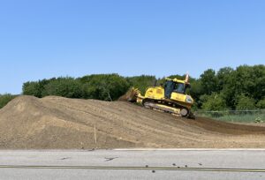 A ramp repave project is underway at Marshfield Municipal Airport.