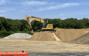A ramp repave project is underway at Marshfield Municipal Airport.