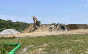 A ramp repave project is underway at Marshfield Municipal Airport.