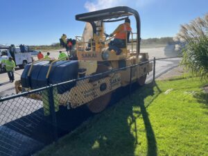The last day of paving was Friday, Oct. 10. 
