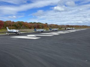 “MARSHFIELD” lettering returns to KGHG’s east ramp.