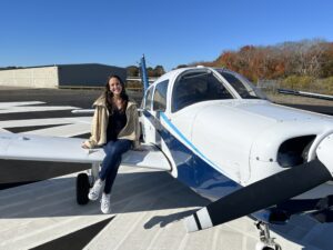 Isabella DiRusso is working toward her bachelor’s degree in Aviation Management.