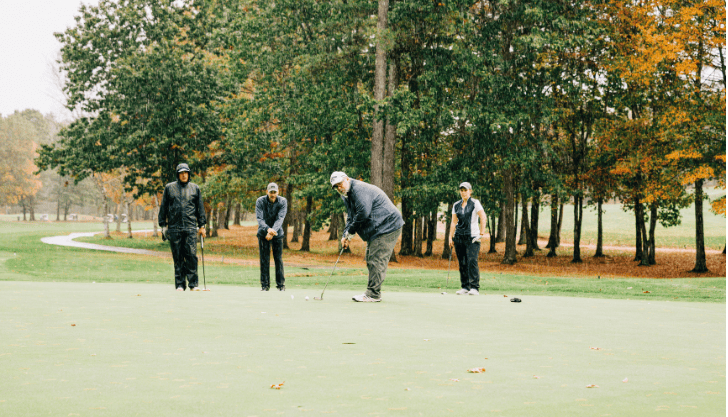 Golfers ignore the inclement weather at last year’s Boston Center ATC Scramble to Benefit Boston Children's Hospital. Photo by Patten Photography, courtesy of event organizers
